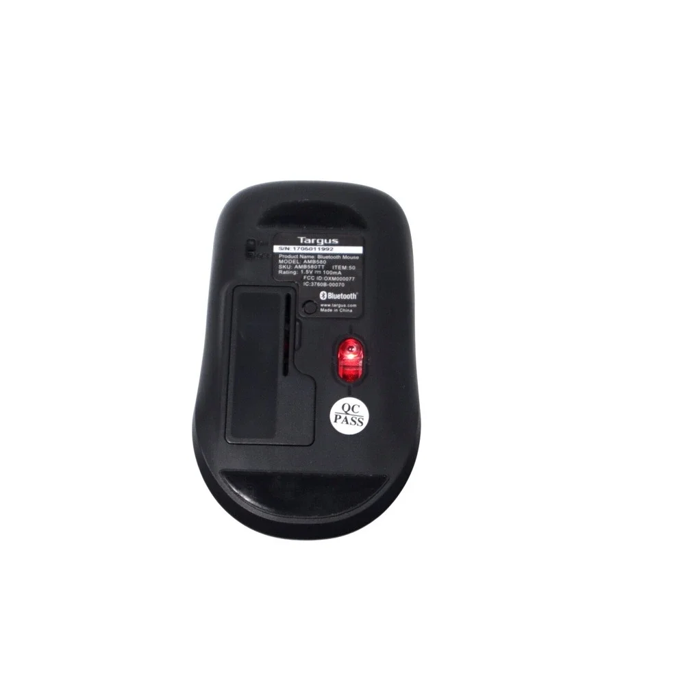 Brand New Targus B580 Bluetooth Mouse AMB580 Compact Size Black 3 Buttons